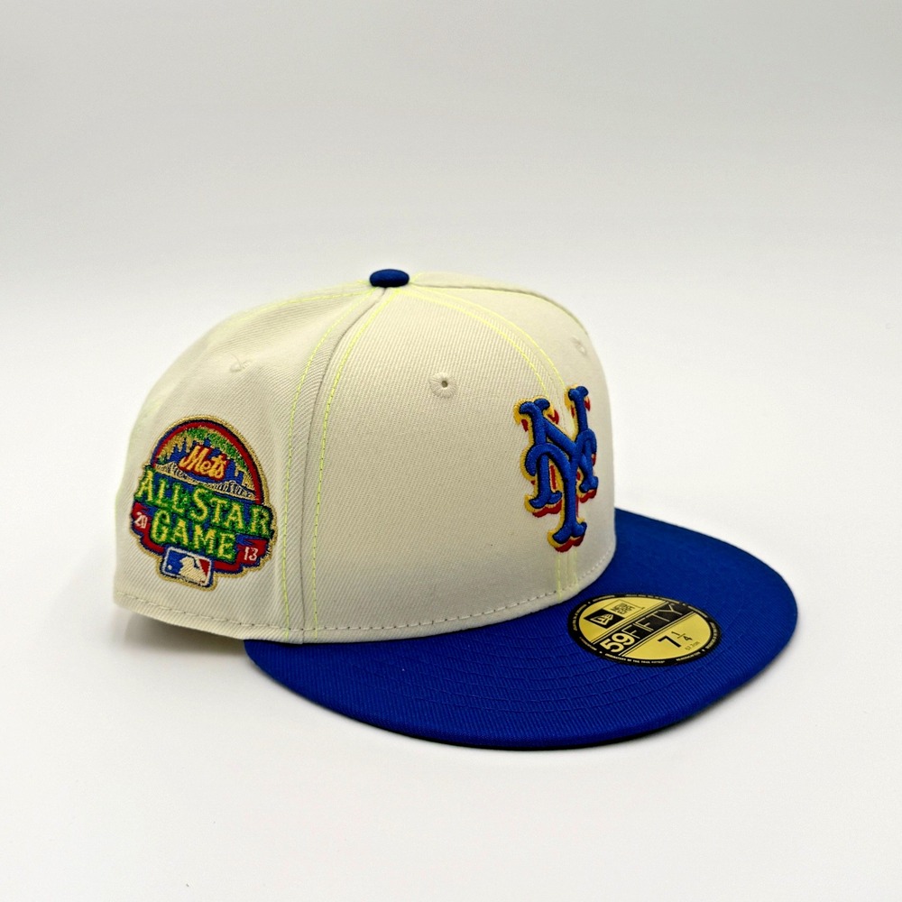New Era New York Mets 2013 All Star Game Patch 59Fifty Fitted Cream Blue 7-1/4